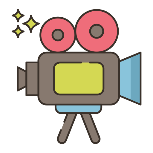 Movie projector Flaticons Lineal Color icon