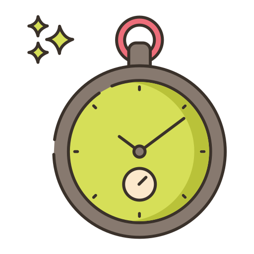 reloj de bolsillo Flaticons Lineal Color icono