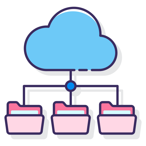 cloud-hosting Flaticons Lineal Color icoon