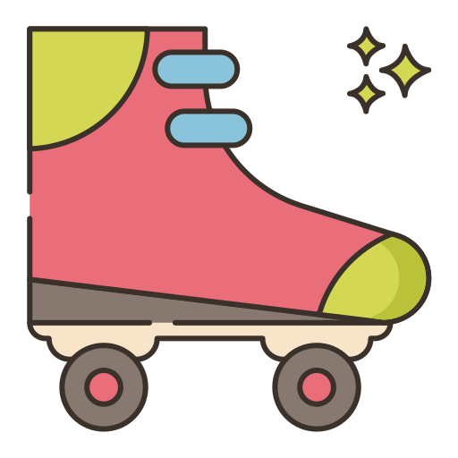 rollerblade Flaticons Lineal Color icoon