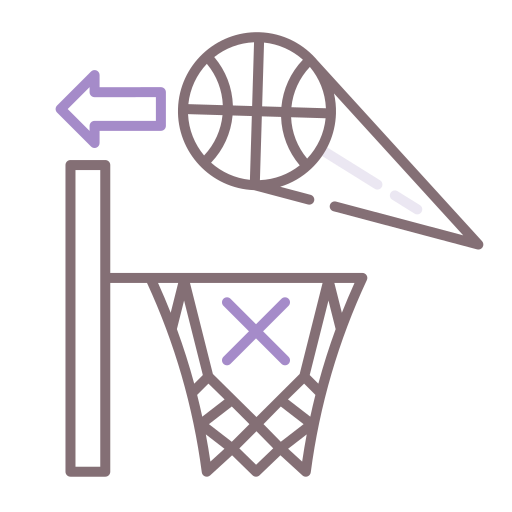 Баскетбол Flaticons Lineal Color иконка