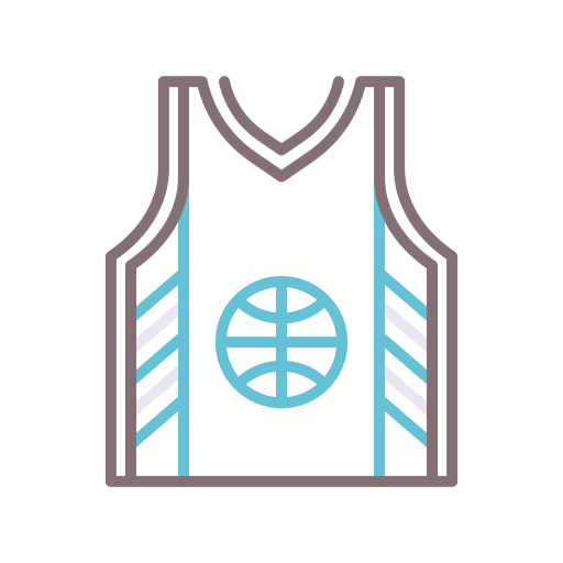 basketbal shirt Flaticons Lineal Color icoon