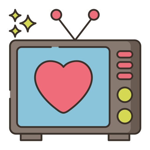 Television Flaticons Lineal Color icon