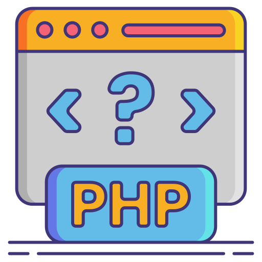 php-code Flaticons Lineal Color icon