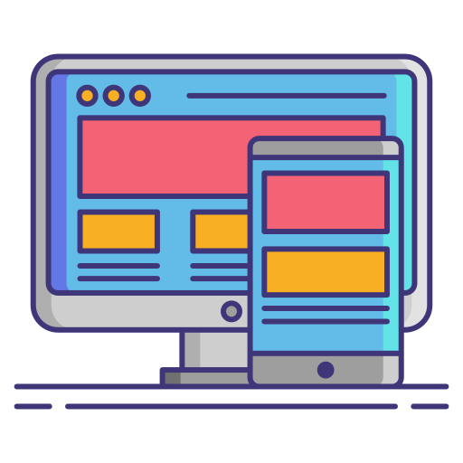 Responsive design Flaticons Lineal Color icon