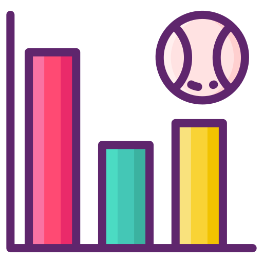 Chart Flaticons Lineal Color icon