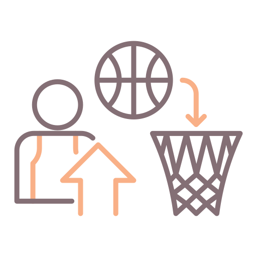 baloncesto Flaticons Lineal Color icono