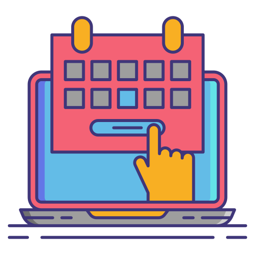 Calendar Flaticons Lineal Color icon