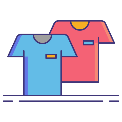 t-shirt Flaticons Lineal Color icoon