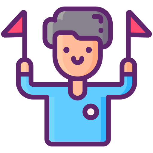 Supporter Flaticons Lineal Color icon