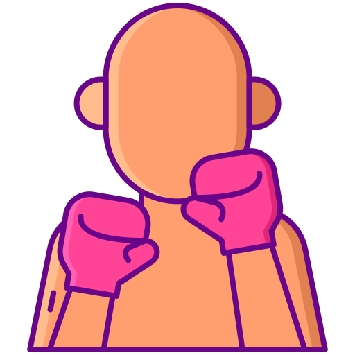 boxer Flaticons Lineal Color icono
