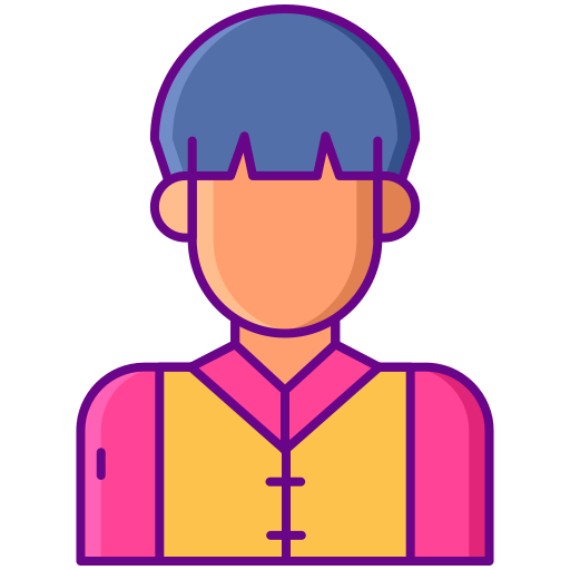 Man Flaticons Lineal Color icon