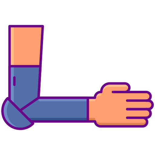 Forearm Flaticons Lineal Color icon