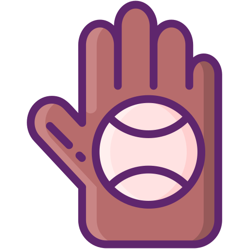 Baseball glove Flaticons Lineal Color icon