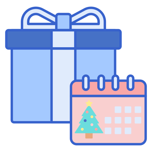 Gift box Flaticons Lineal Color icon
