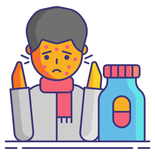 Allergy Flaticons Lineal Color icon