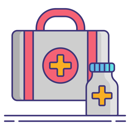 First aid kit Flaticons Lineal Color icon