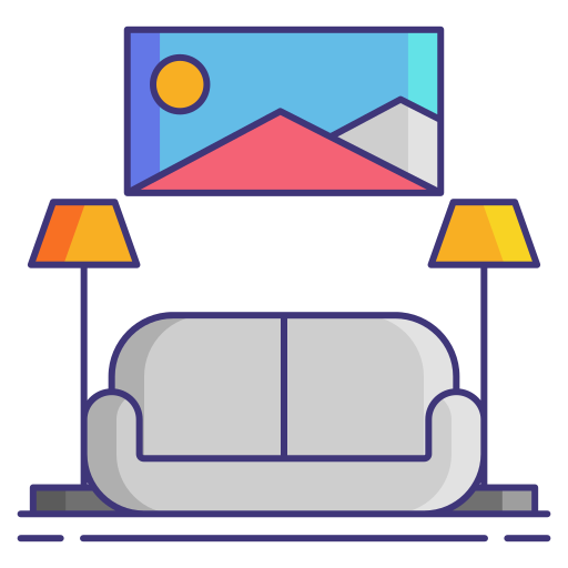 Home decor Flaticons Lineal Color icon