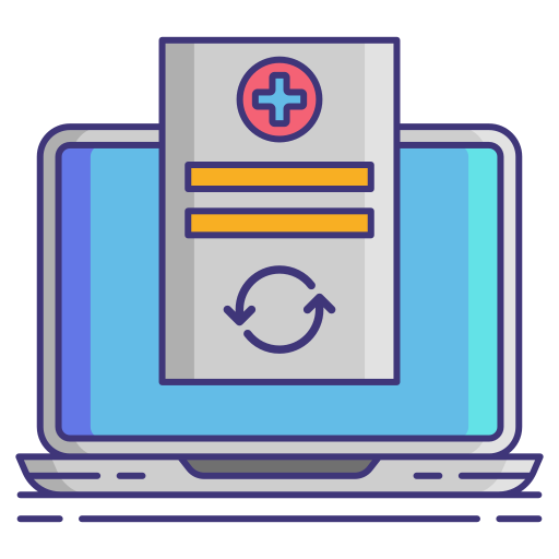 Online pharmacy Flaticons Lineal Color icon