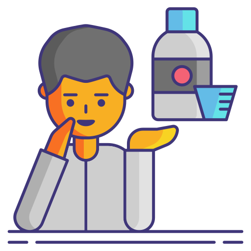 Mouthwash Flaticons Lineal Color icon