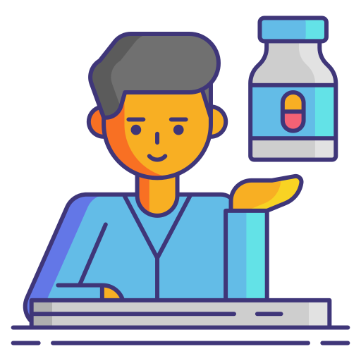 Pharmacist Flaticons Lineal Color icon