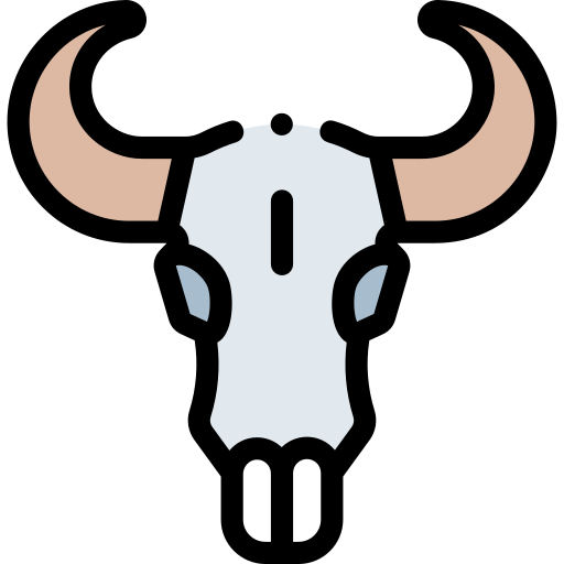 Buffalo Detailed Rounded Lineal color icon