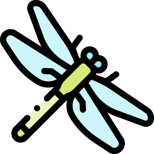 Dragonfly Detailed Rounded Lineal color icon