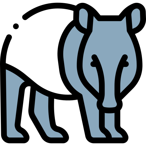 Tapir Detailed Rounded Lineal color icon