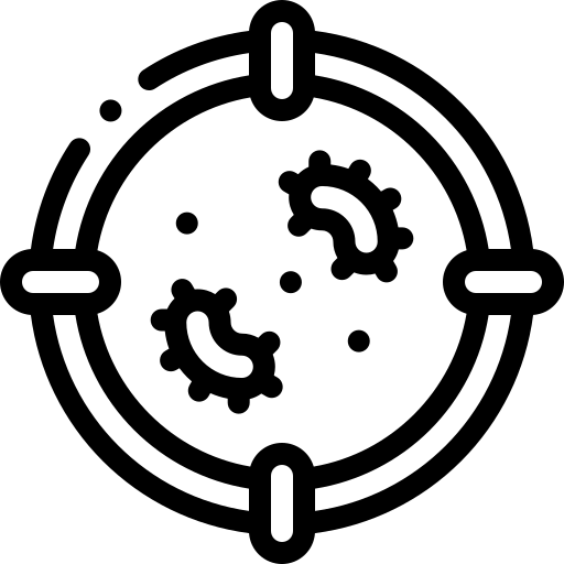 virus Detailed Rounded Lineal icona