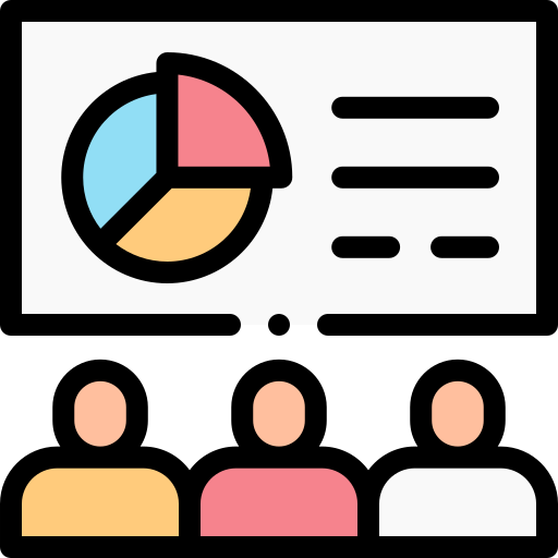 Presentation Detailed Rounded Lineal color icon