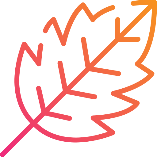 liść Mangsaabguru Lineal Gradient ikona