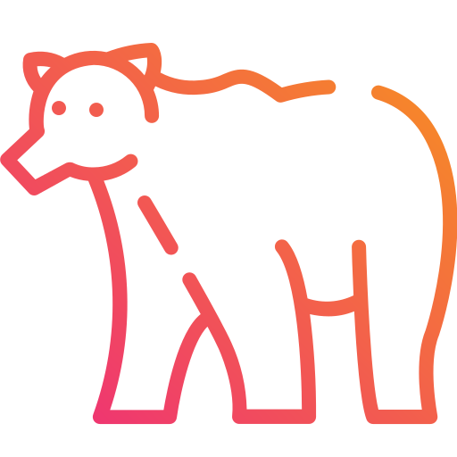 クマ Mangsaabguru Lineal Gradient icon