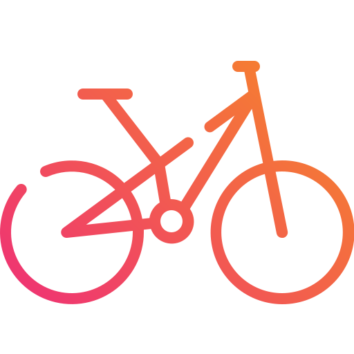 rower górski Mangsaabguru Lineal Gradient ikona