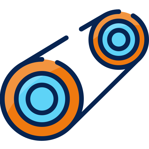 dwa łańcuchy Mangsaabguru Lineal Color ikona