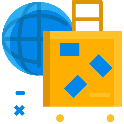 Travel baggage Mangsaabguru Flat icon