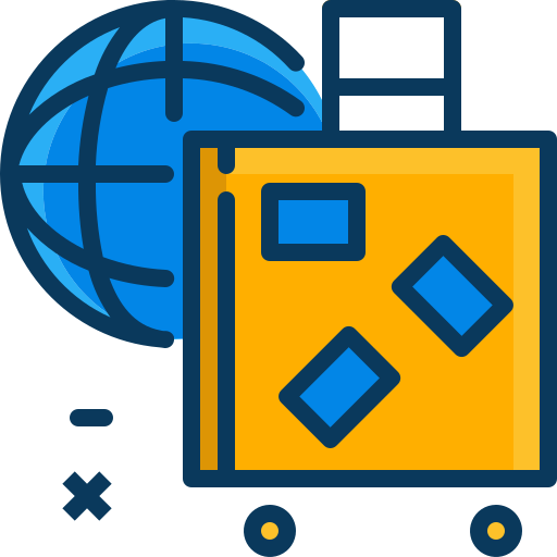 bagaż podróżny Mangsaabguru Lineal Color ikona