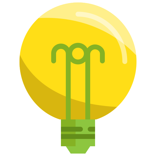 Light bulb Mangsaabguru Flat icon
