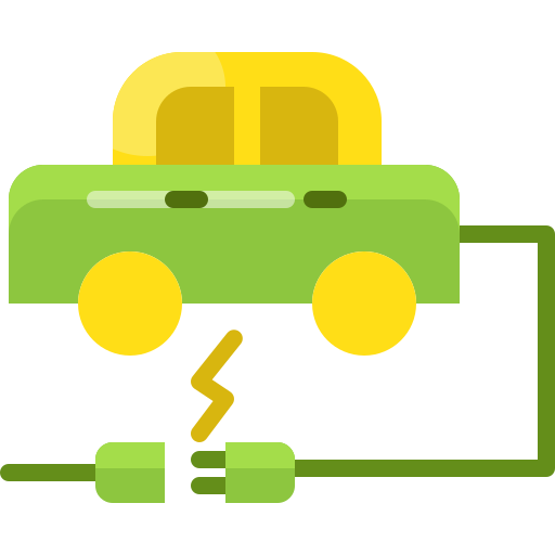 電気自動車 Mangsaabguru Flat icon