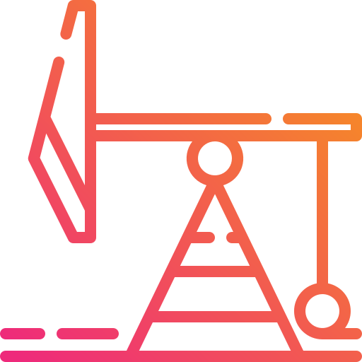 pompa di benzina Mangsaabguru Lineal Gradient icona