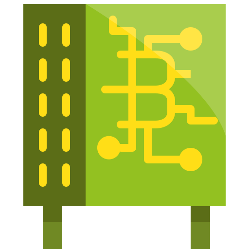 Bitcoin mining Mangsaabguru Flat icon