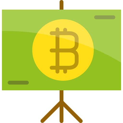 Bitcoin presentation Mangsaabguru Flat icon
