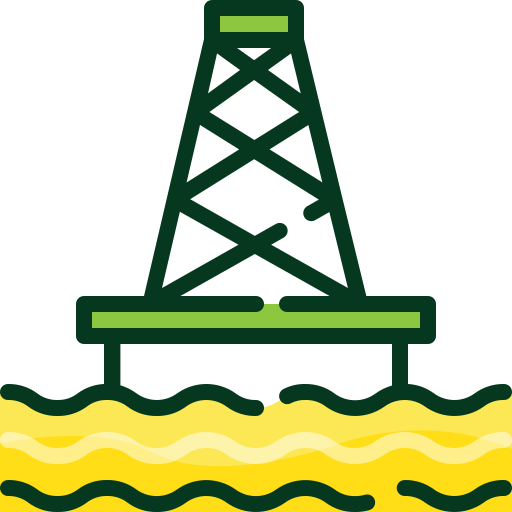 Нефтяная вышка Mangsaabguru Lineal Color иконка