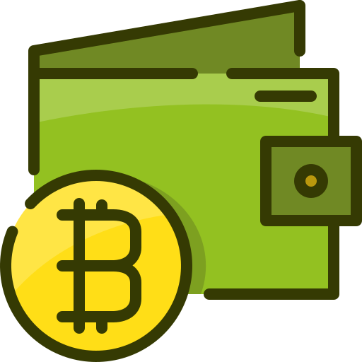 bitcoin geldbörse Mangsaabguru Lineal Color icon