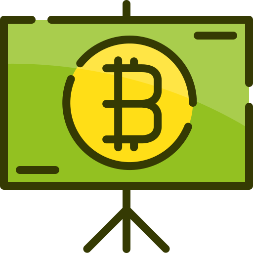 presentazione bitcoin Mangsaabguru Lineal Color icona
