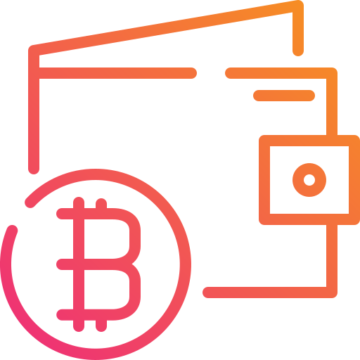 Bitcoin wallet Mangsaabguru Lineal Gradient icon