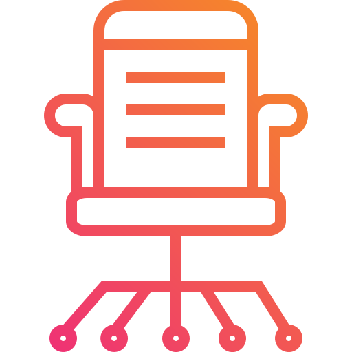 Вращающийся стул Mangsaabguru Lineal Gradient иконка
