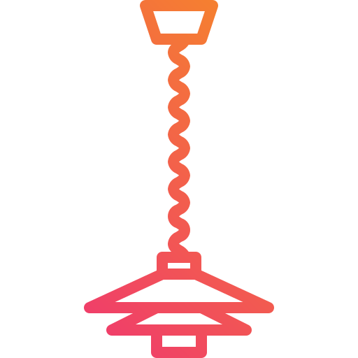 pendurar lâmpada Mangsaabguru Lineal Gradient Ícone