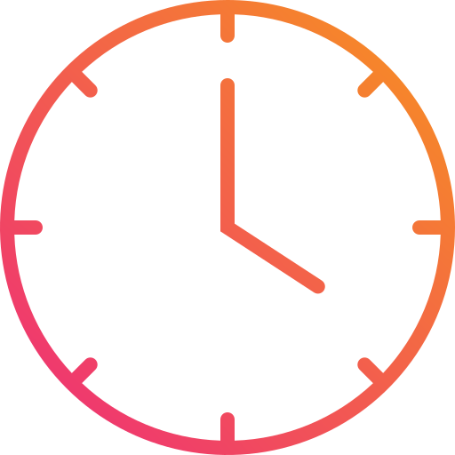 zegar ścienny Mangsaabguru Lineal Gradient ikona