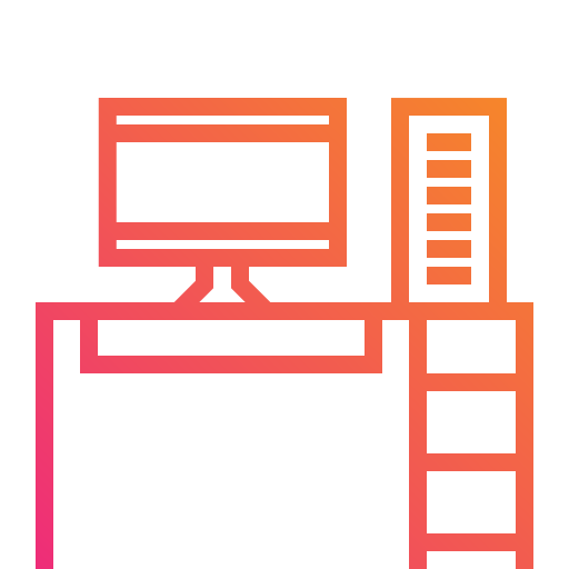 데스크탑 컴퓨터 Mangsaabguru Lineal Gradient icon