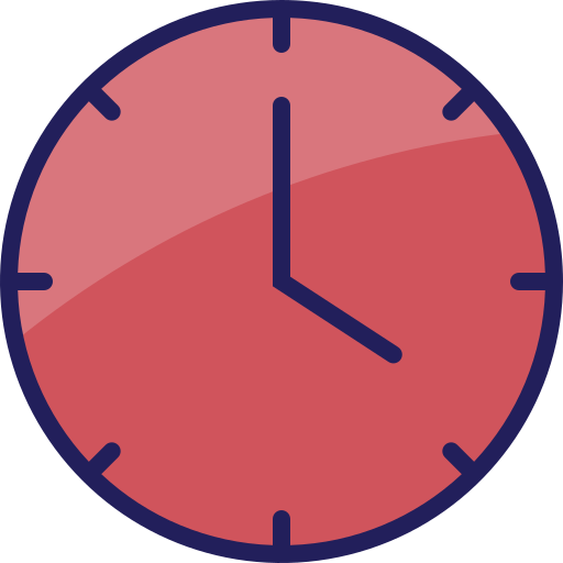 reloj de pared Mangsaabguru Lineal Color icono